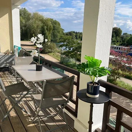 Appartamento T3-Balcon Plein Sud-Acces Direct Au Bord Du Loing Moret-sur-Loing Esterno foto